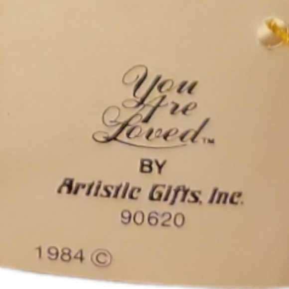 Vtg 1984 Ceramic Artistic Gifts Inc You Are Loved #90620 Bank - Picture 8 of 9